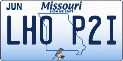 MO license plate LH0P2I