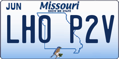 MO license plate LH0P2V