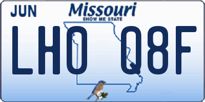 MO license plate LH0Q8F