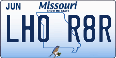 MO license plate LH0R8R