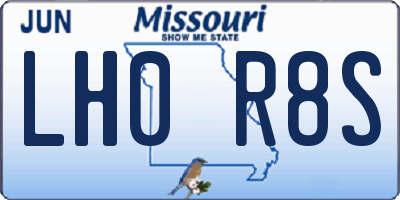 MO license plate LH0R8S