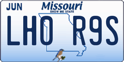 MO license plate LH0R9S