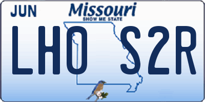 MO license plate LH0S2R