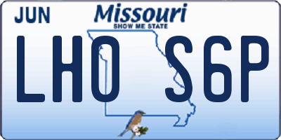 MO license plate LH0S6P