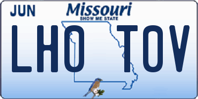 MO license plate LH0T0V