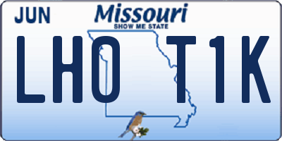 MO license plate LH0T1K