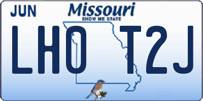 MO license plate LH0T2J