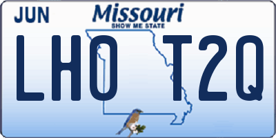 MO license plate LH0T2Q