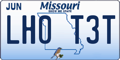 MO license plate LH0T3T