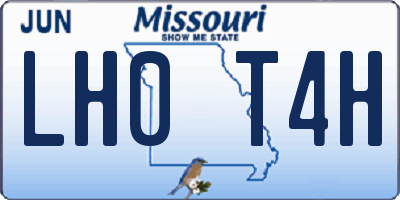 MO license plate LH0T4H