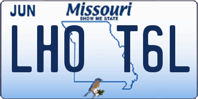 MO license plate LH0T6L