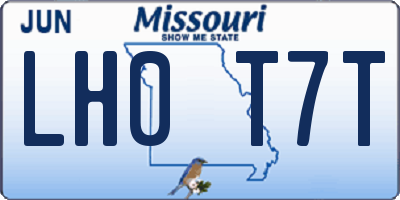 MO license plate LH0T7T