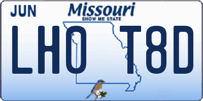 MO license plate LH0T8D