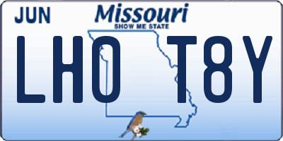 MO license plate LH0T8Y