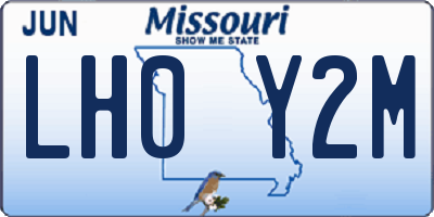 MO license plate LH0Y2M