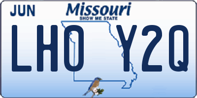 MO license plate LH0Y2Q