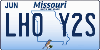 MO license plate LH0Y2S