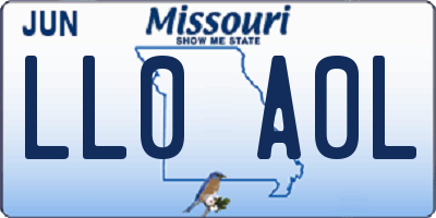 MO license plate LL0A0L