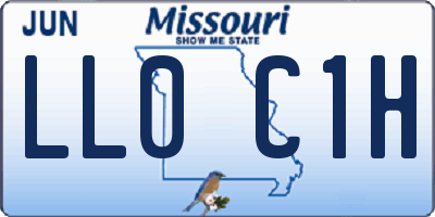 MO license plate LL0C1H
