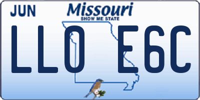 MO license plate LL0E6C