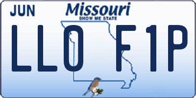 MO license plate LL0F1P