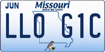 MO license plate LL0G1C