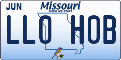 MO license plate LL0H0B