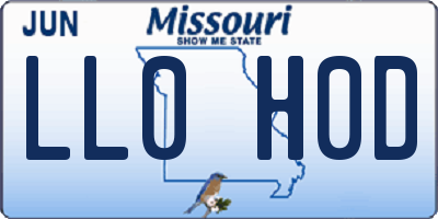 MO license plate LL0H0D