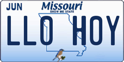 MO license plate LL0H0Y