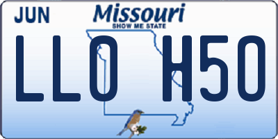 MO license plate LL0H5O