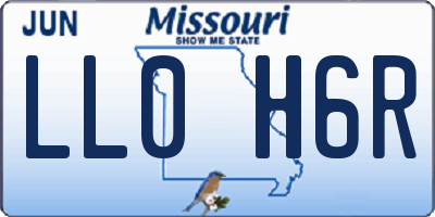 MO license plate LL0H6R
