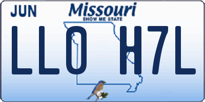 MO license plate LL0H7L