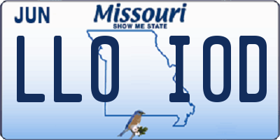 MO license plate LL0I0D