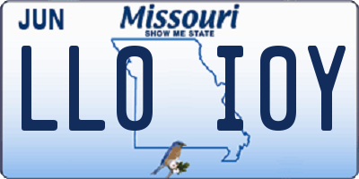 MO license plate LL0I0Y