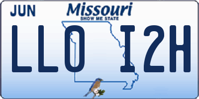 MO license plate LL0I2H