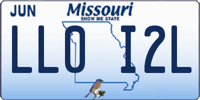 MO license plate LL0I2L