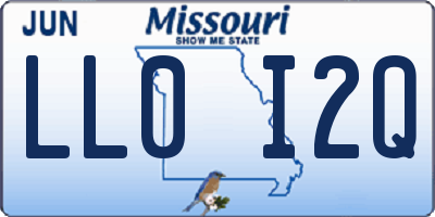 MO license plate LL0I2Q