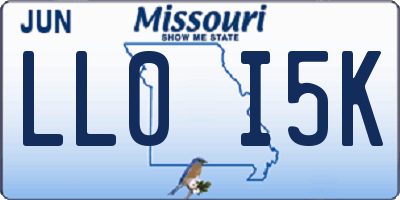 MO license plate LL0I5K