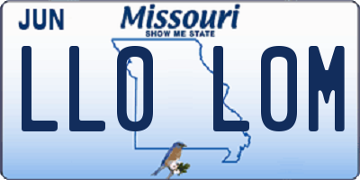MO license plate LL0L0M