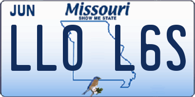 MO license plate LL0L6S