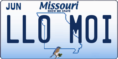 MO license plate LL0M0I