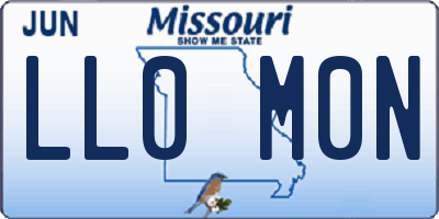 MO license plate LL0M0N