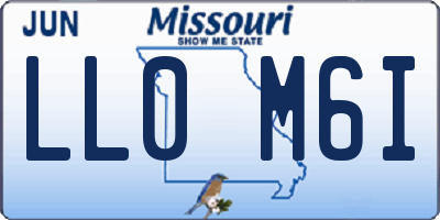 MO license plate LL0M6I