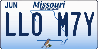 MO license plate LL0M7Y