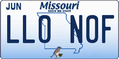MO license plate LL0N0F