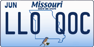 MO license plate LL0Q0C