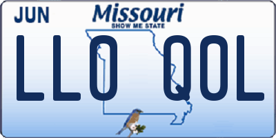 MO license plate LL0Q0L