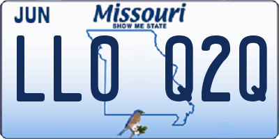 MO license plate LL0Q2Q