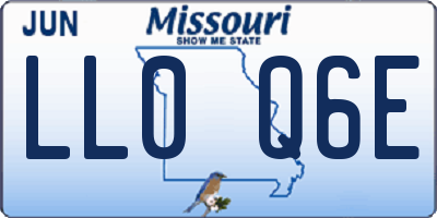 MO license plate LL0Q6E
