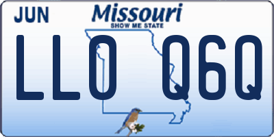 MO license plate LL0Q6Q
